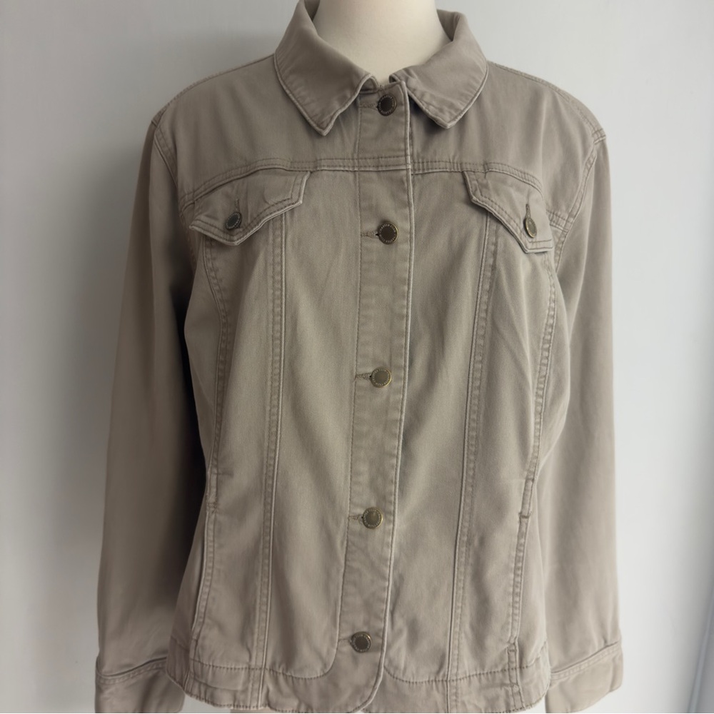 CHARTER CLUB Khakis Jean Jacket